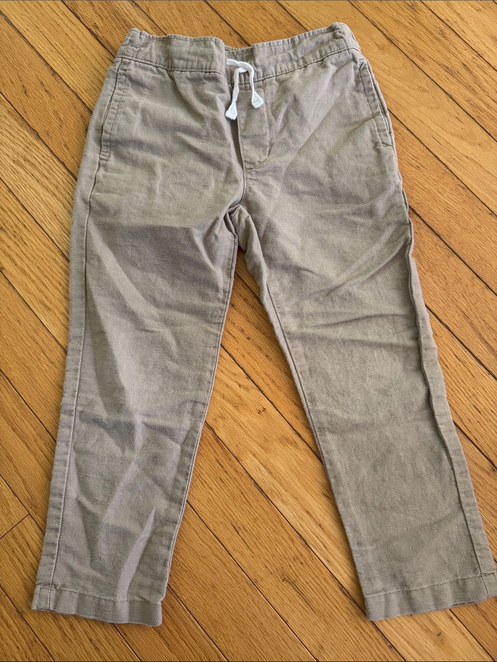 Boys linen/cotton khaki